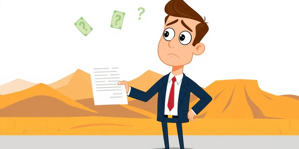 Cartoon man confused by Utah loan laws