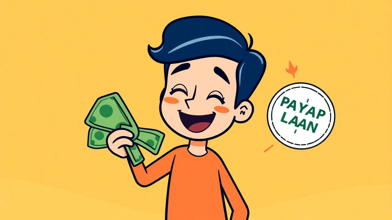 Person receiving cash for payday loan